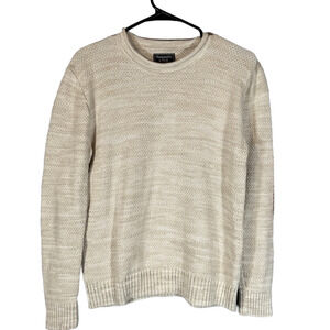 Abercrombie & Fitch Women’s Tan Cotton Linen Blend Pullover Knit Sweater Size S